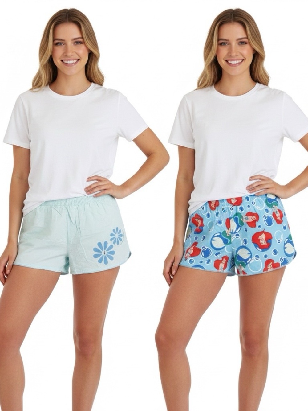 Disney Pinkies Palace Sleepwear shorts elastic cotton size small little mermaid